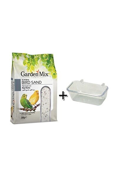 Gardenmix Platin Kuş Kumu 200gr+kumluk