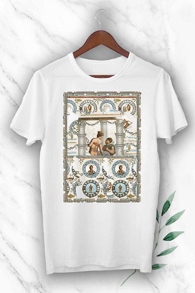 Pisa Art Μπλουζάκι Unisex με λευκή στάμπα