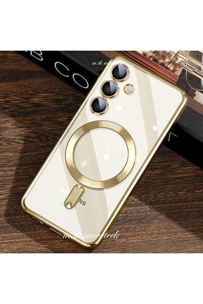 m.tk moveteck Samsung Galaxy 24 Kılıf Magsafe Kablosuz Şarj Destekli Lens Kor...