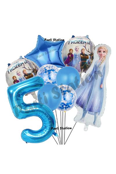 Parti Station Frozen Frozen Concept 5 Year Old Birthday Balloon Set Frozen Elsa Themed Balloon Set