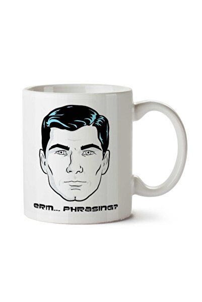 ART HEDİYE كوب بطبعة جانبية من Sterling Archer Erm Phrasing