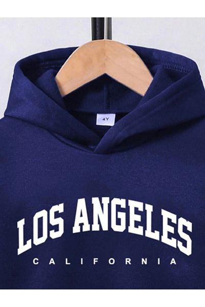 ALİKA Gyerek lányok/fiúk sötétkék Los Angeles felső és alsó tréningruha szett
