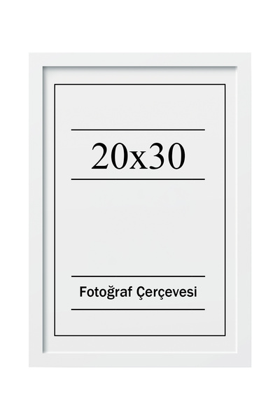 UON A4 Çerçeve Beyaz 20x30 Diploma Belge Sertifika Tekli Düz model Fotoğraf Resim Çerçeve Seti