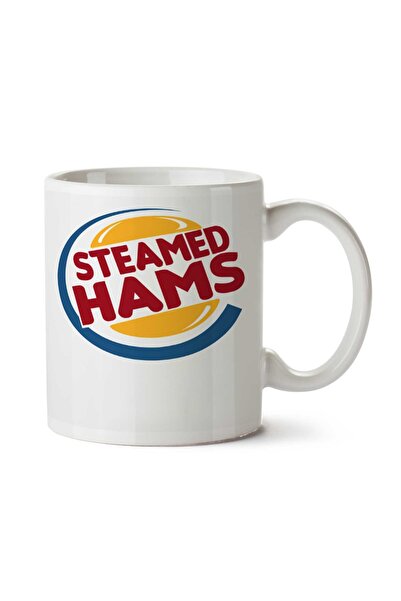 ART HEDİYE كوب بطبعة جانبين من Steamed Hams Burger King