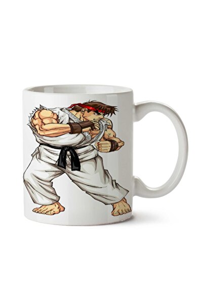 ART HEDİYE كوب Street Fighter Warrior مطبوع على الجانبين