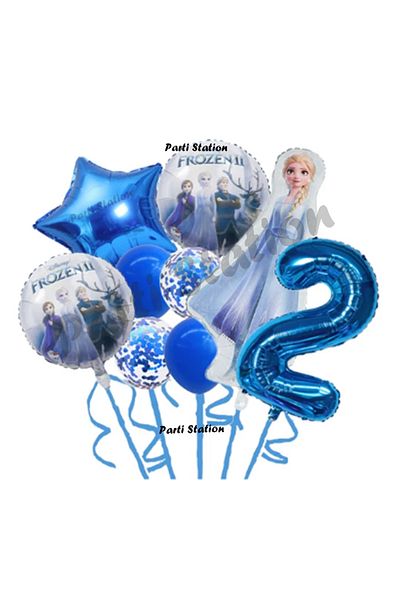 Parti Station Frozen Frozen Elsa Concept 2 Year Old Birthday Balloon Set Frozen Elsa Themed Balloon Set