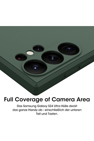 m.tk moveteck Samsung Galaxy S24 Ultra Kılıf Kamera Korumalı Mat Hisli içi Kadife Yumuşak Lansman Renkli Silikon