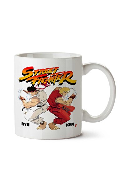 ART HEDİYE كوب ستريت فايتر كين ريو مطبوع على الجانبين