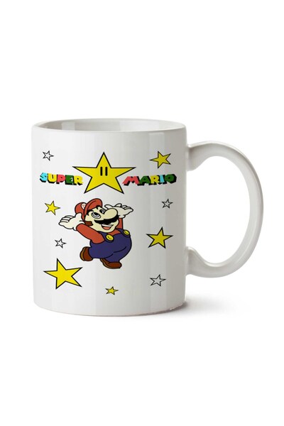 ART HEDİYE كوب سوبر ماريو كلاسيكا فان آرت مطبوع على الجانبين