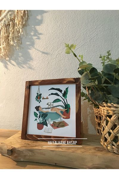 HAYALHANE AHŞAP Масичка за баня / Масичка за баня / Аксесоари за баня