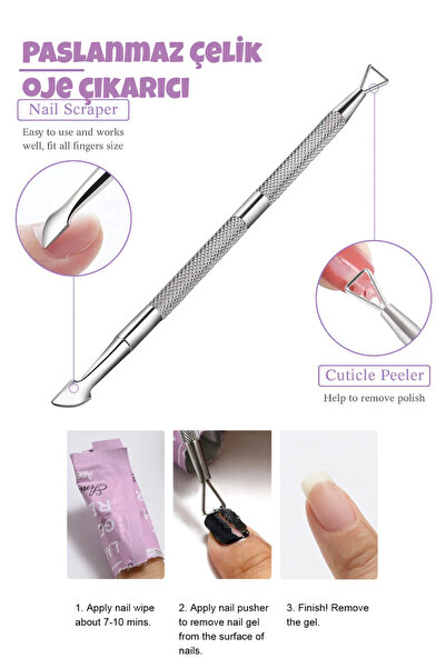 Nera Classy ÜÇGEN UV Jel Cila Sökücü STICK Manikür Tırnak Sanat Aracı İtici K...