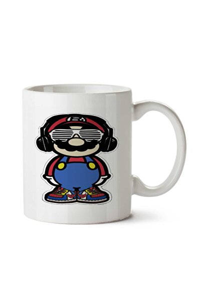 ART HEDİYE سوبر ماريو شارب سماعة رأس مطبوعة على الجانبين