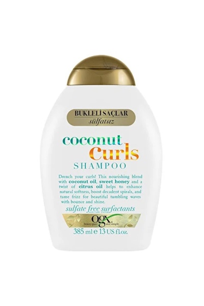 OGX Moisturizing Coconut Curls Curl Enhancing Shampoo for Curly Hair (385 ml)