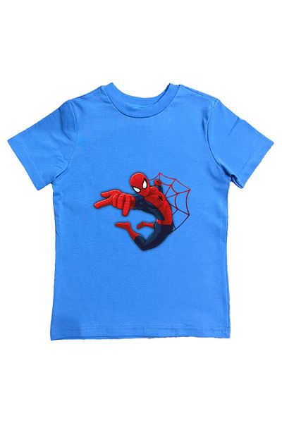 SPIDERMAN tricou copii de vara din stofa pieptanata din bumbac tip spider-man imprimat