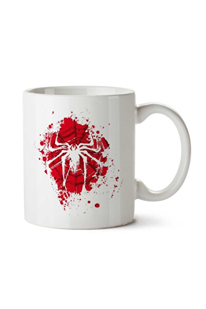 ART HEDİYE كوب سبايدر مان باللون الأحمر ذو وجهين مطبوع عليه سبايدر مان