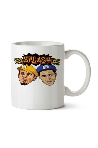 ART HEDİYE كوب سوبر سبلاش بروس مطبوع على الجانبين