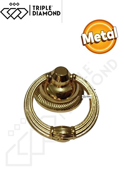 Triple Diamond Altın Halka Kulp Düğme Dolap Çekmece Sarkaç Kulpları Mutfak Mo...