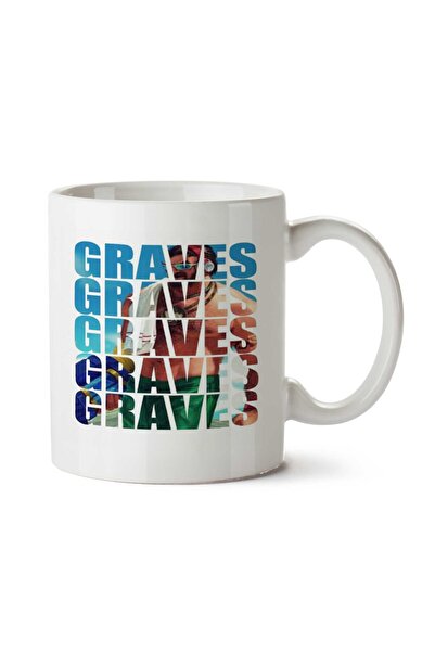 ART HEDİYE T Shirt Graves Verão Two Side Printed Mug Cup