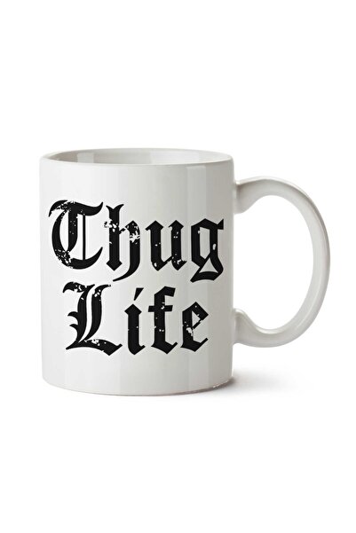 ART HEDİYE كوب مطبوع على الجانبين من Thug Life