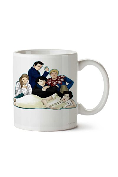 ART HEDİYE كوب مطبوع على الجانبين من The Sherlock Club