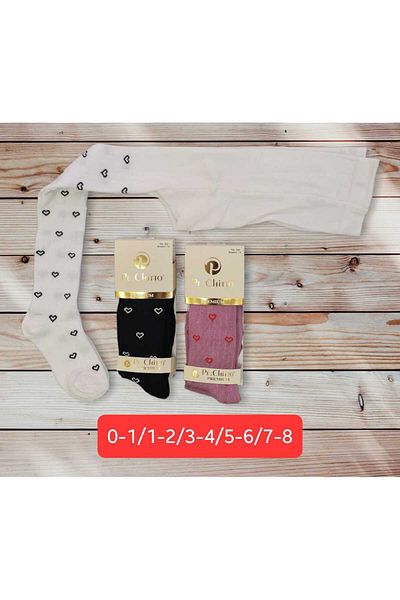 idsshop Комплект от 6 детски чорапогащи с микс шарки