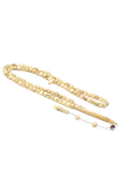 Murty99 Mărgele de rugăciune din corn de berbec cu 99 de capete tăiate sferă