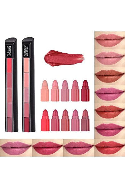 The Beauty Band 5 Renkli Mat Kapsül Set Matruşka Ruj 2’li Set