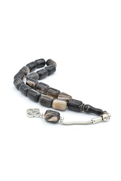 Murty99 مسبحة التميمة على شكل قرن بافلو مقطوعة بالكبسولة