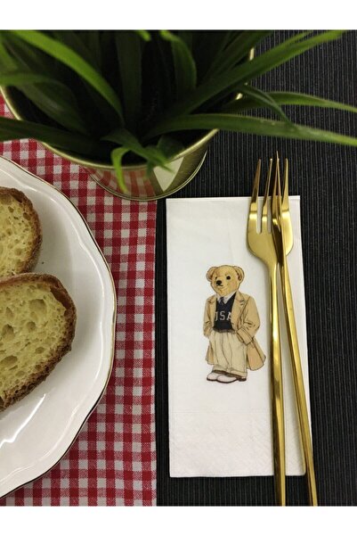 busrasdesign منديل عرض تيدي بير مع قطار 16 قطعة