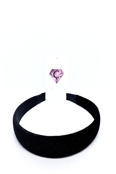 Çınar Aksesuar Coroană neagră din catifea simplă