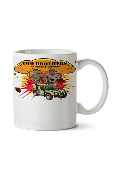 ART HEDİYE كوب مطبوع على الجانبين من Two Brothers