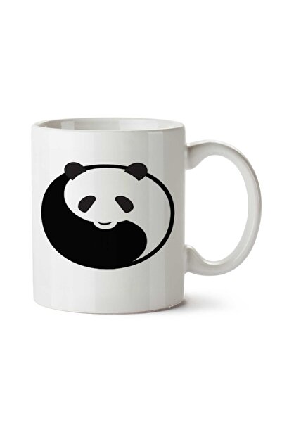 ART HEDİYE كوب مطبوع على الجانبين من Ying Yang Panda