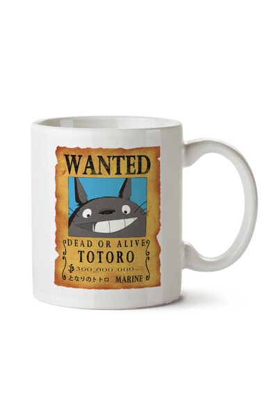 ART HEDİYE كوب مطبوع على الجانبين من Wanted Totoro