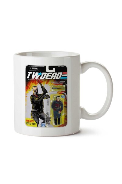 ART HEDİYE كوب مطبوع عليه شخصية Walking Dead Negan على الجانبين