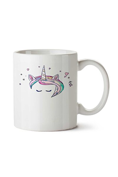 ART HEDİYE كوب بطبعة جانبين لشعر يونيكورن