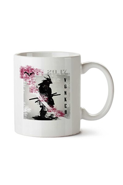 ART HEDİYE كوب فونكر ساموراي مطبوع على الجانبين