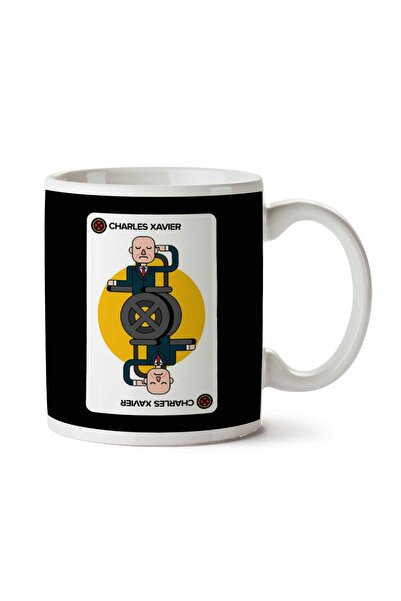 ART HEDİYE كوب X Men Charles Xavier Playing Card مطبوع على الجانبين