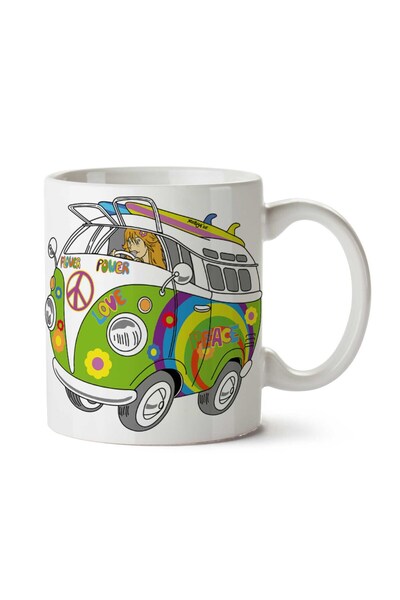 ART HEDİYE كوب مطبوع على الجانبين من Woswos Wolkswagen Bus