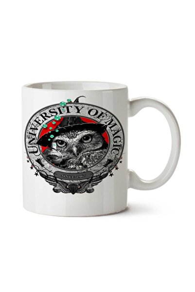 ART HEDİYE كوب بطبعة بومة سحرية على الوجهين من UNIVERSITY OF MAGIC