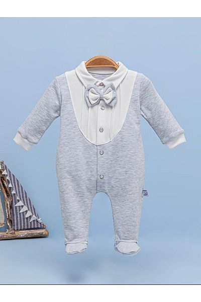 Mymio Baby Boy Tuxedo Jumpsuit