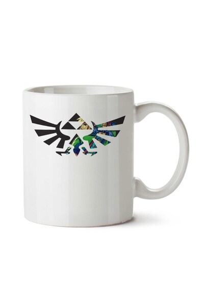 ART HEDİYE كوب مطبوع على الجانبين من Triforce Zelda