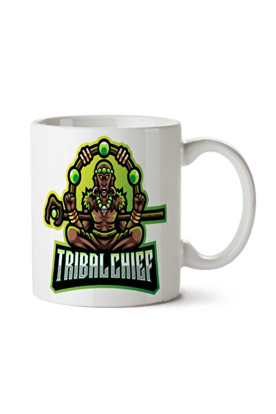 ART HEDİYE كوب مطبوع على الجانبين من Tribal Chief