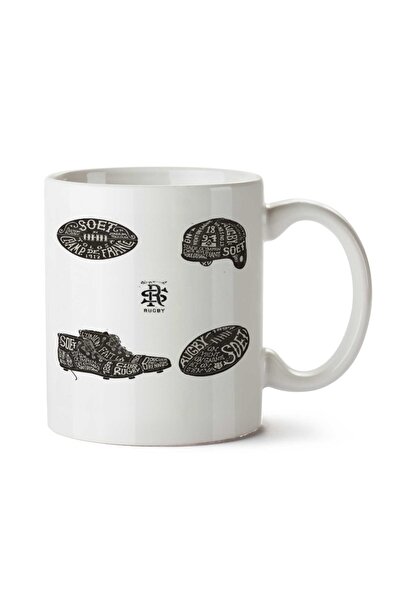 ART HEDİYE كوب رجبي نو مطبوع على الجانبين