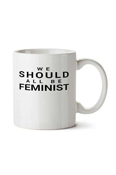 ART HEDİYE كوب مطبوع على الجانبين من We Should All Be Feminist
