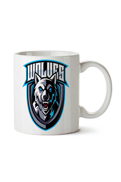 ART HEDİYE كوب وولف مطبوع على الجانبين