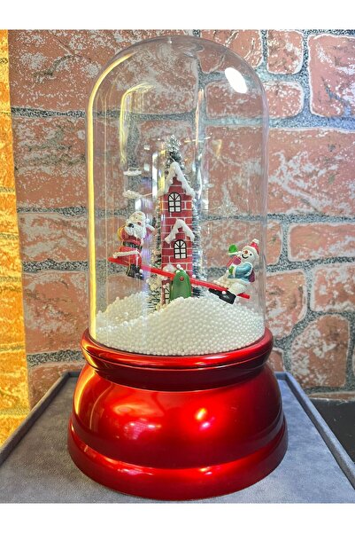 doğan hediyelik Mega Boy Lüks Kar Püskürtmeli Cam Fanuslu Hareket Eden Müzikl...