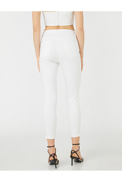 Koton Röhrenjeans mit schmaler Passform und hoher Taille – Carmen Jean