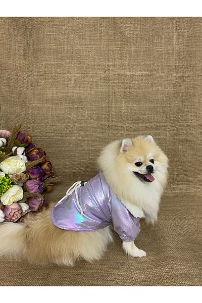GedyCo Dog&Cat Apparel&Mont&Jacket&Raincoat Lilac Fleece Coat