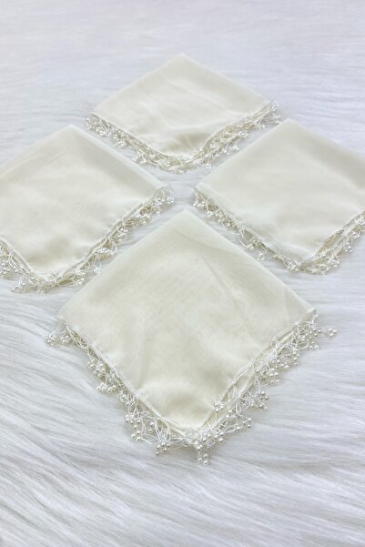 ZEYMERADE منديل العروس والعريس من الشيفون الكريمي، هدية لحفلات الزفاف ووصيفة ...