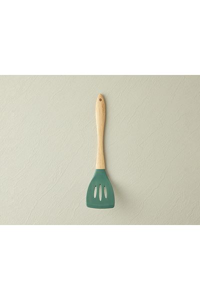 English Home Liana Grill Spatula Silicone Grill Spatula Serving Utensil Dark Green